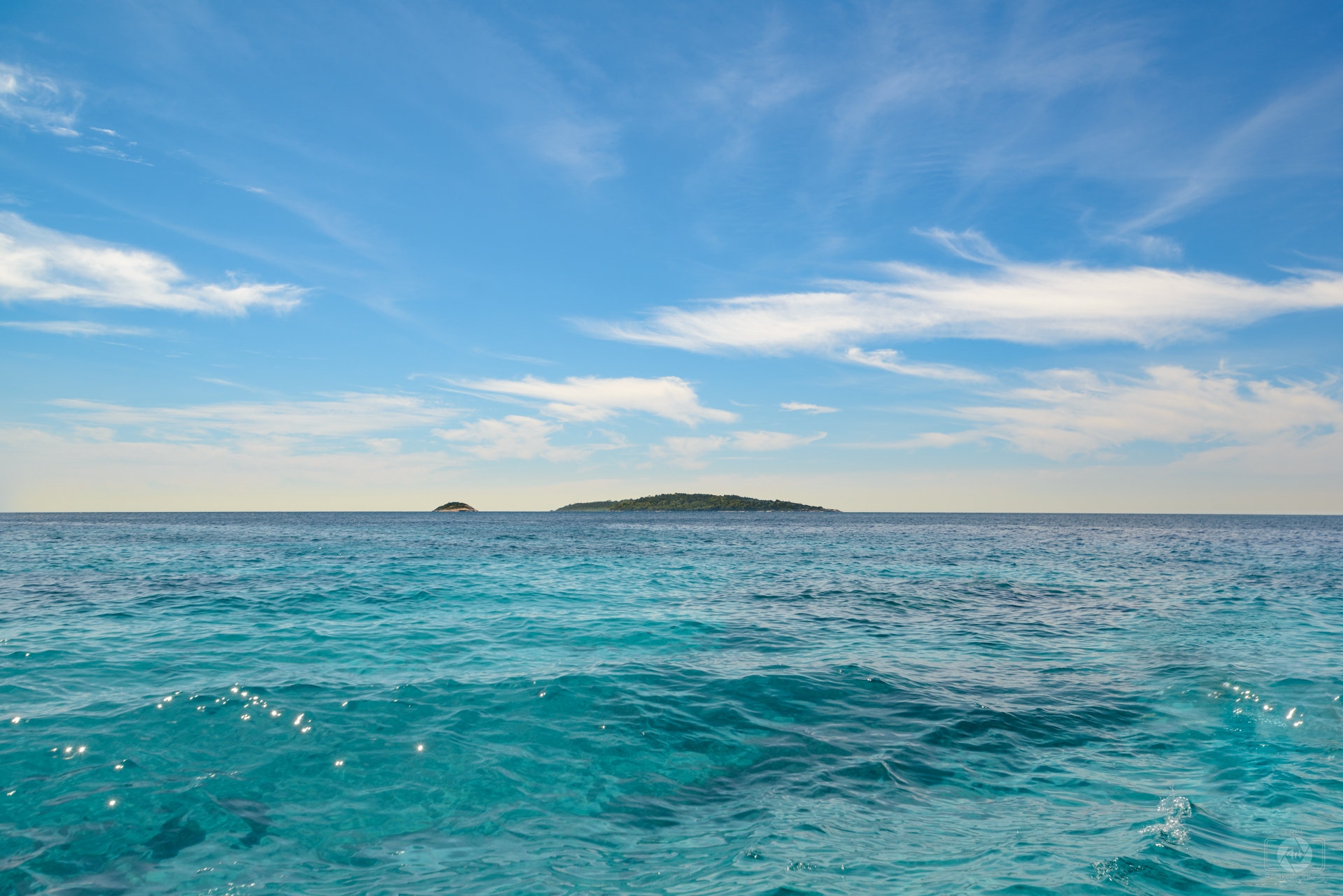 Azure Blue Sea Background High Quality Background