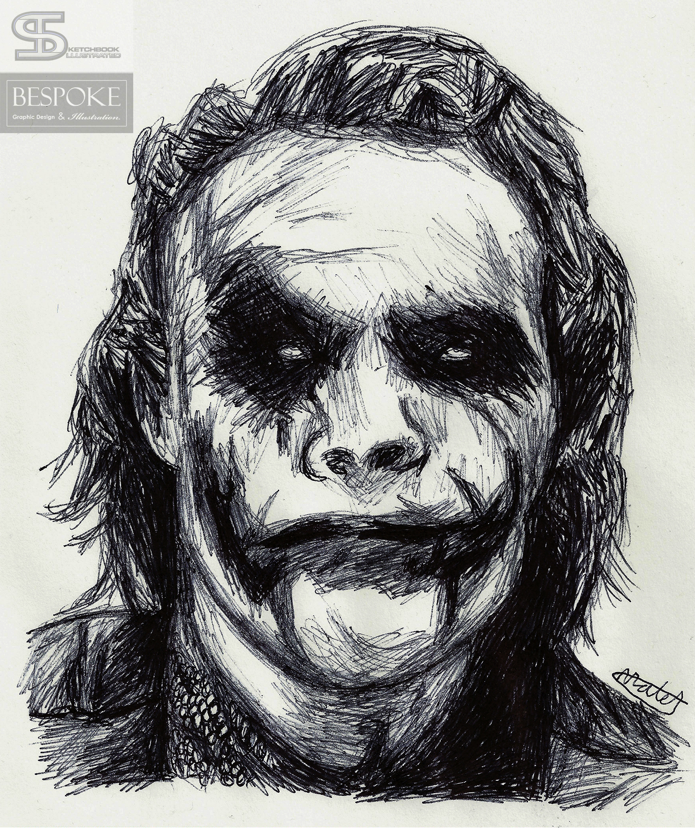 The Joker Drawing Wallpaper