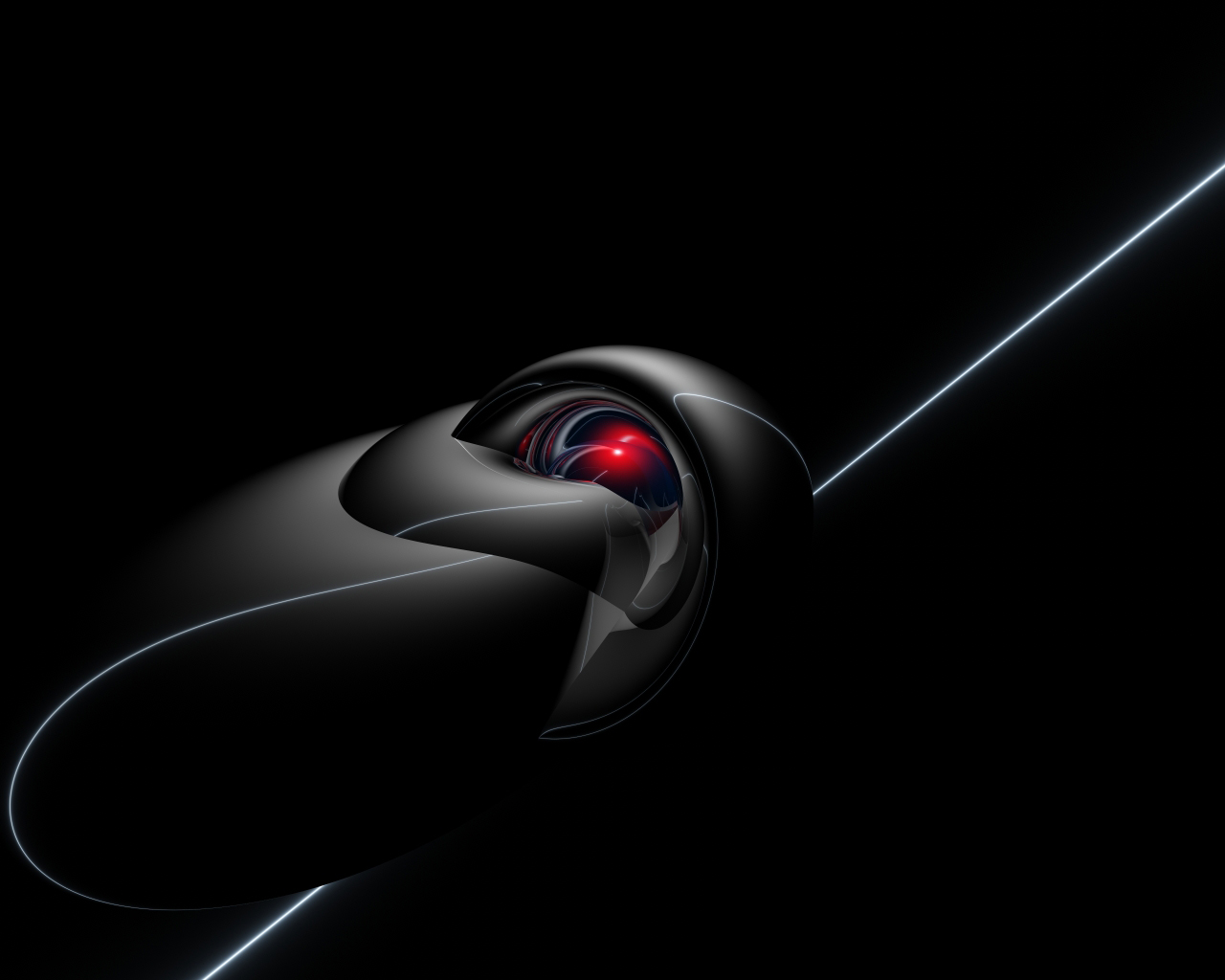 Red Light In Black Machine With Background HD Wallpaper X