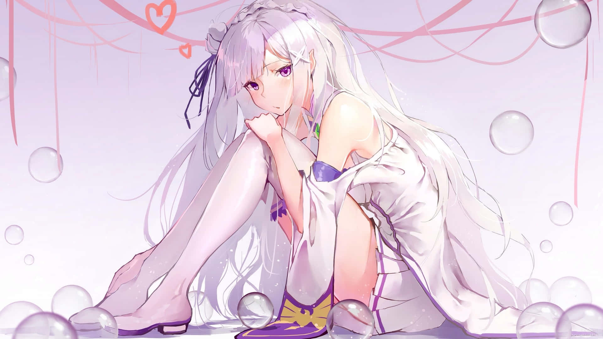 Anime White Wallpaper