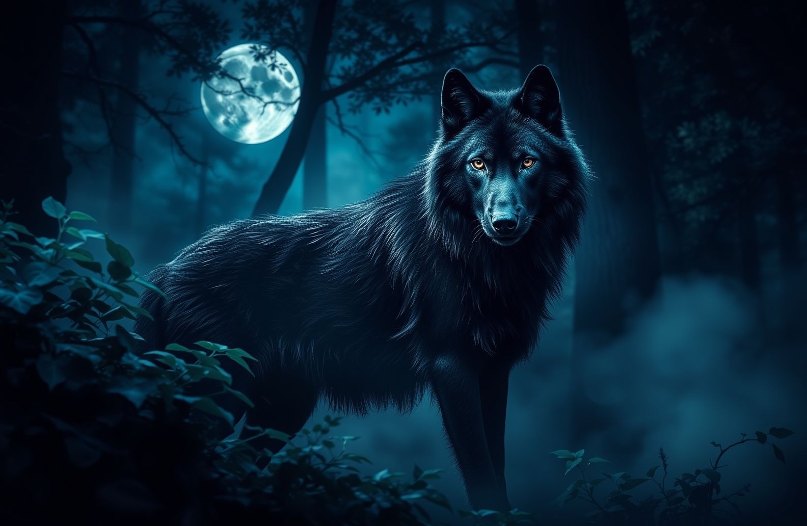 Black Wolf Wallpaper