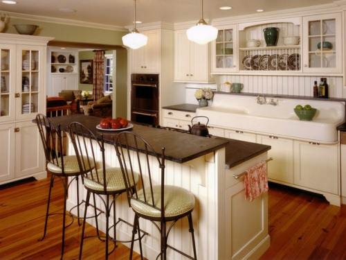 Modern Country Cottage Kitchen Home Designs Wallpaper