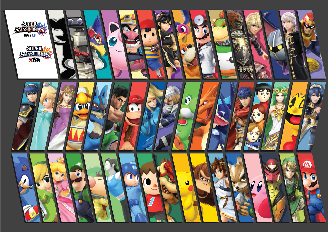 smash bros 3ds roster