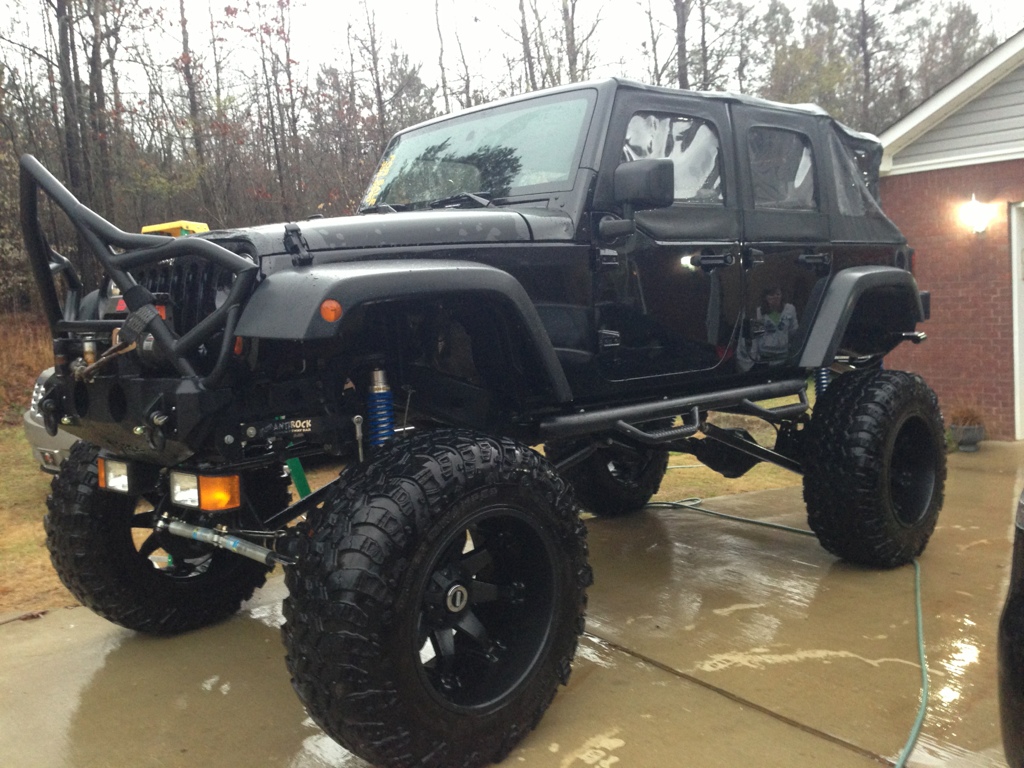 Lifted Door Black Jeep Wrangler Rubicon Cars Wallpaper