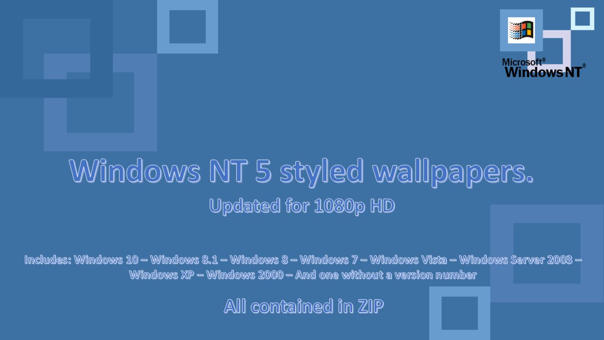 Windows Nt Styled Wallpaper Updated Version By Winabpc1564 On