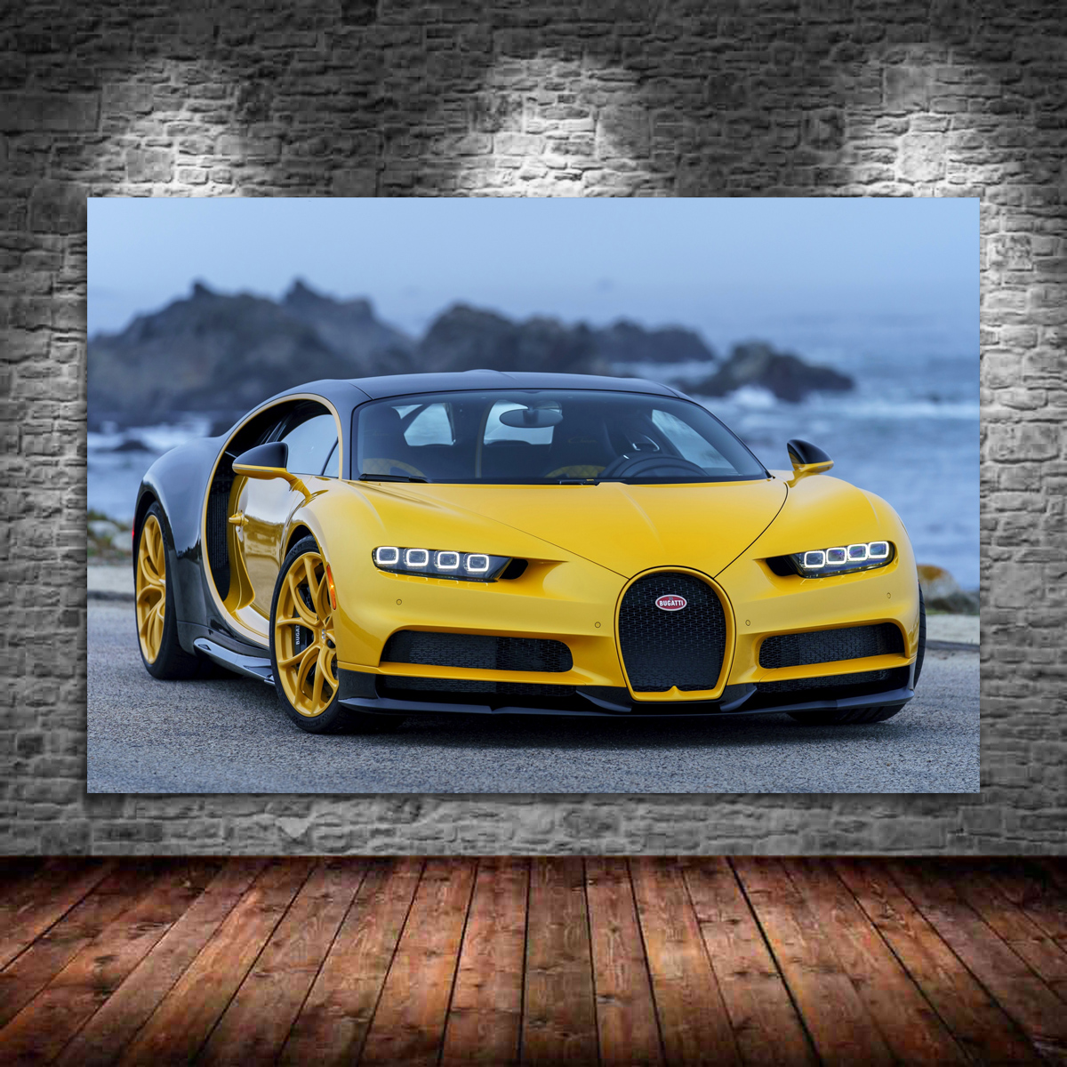 Free download Supercar Bugatti Chiron Yellow Car Wallpaper Canvas Wall Art  [1200x1200] for your Desktop, Mobile & Tablet | Explore 27+ Yellow Bugatti  Veyron Wallpapers | Bugatti Veyron Wallpaper Hd, Bugatti Veyron