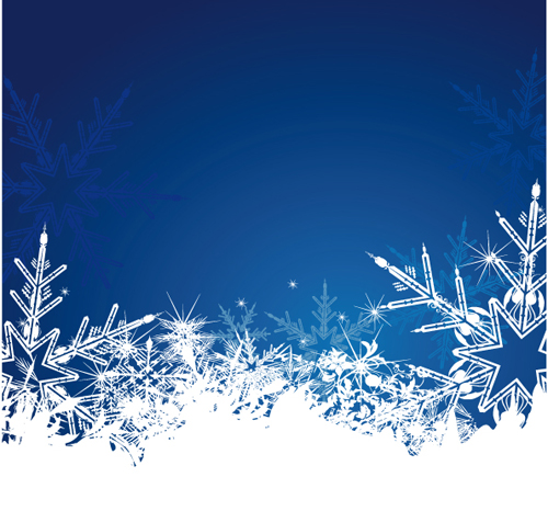With Snow Background Vector Background