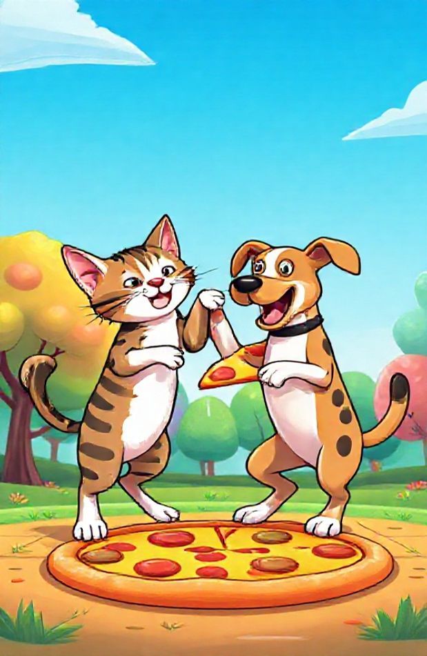 Funny Dual Screen Wallpaper