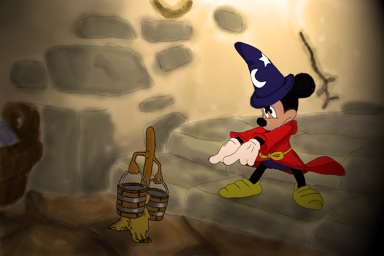 Mickey Mouse Fantasia Tribute By Caledia