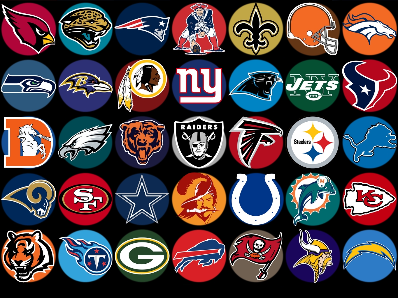 Free Download National Football League NFL All 32 Teams 1365x1024 For 