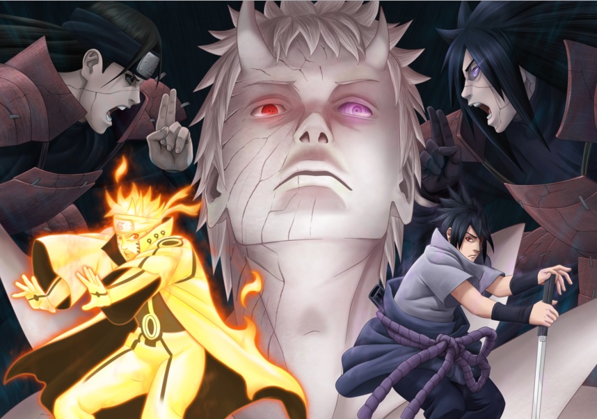 Imagens De Naruto E Sasuke Vs Jinchuriki Obito Videojogo