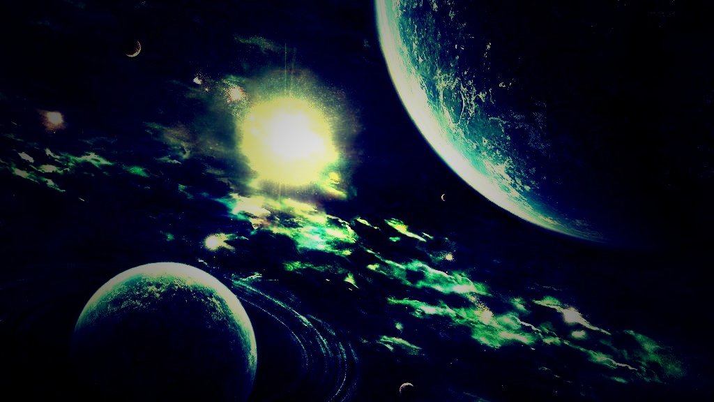 Outer Space Solar System   Lomo HD Wallpaper   Hot Wallpapers HD 1024x576