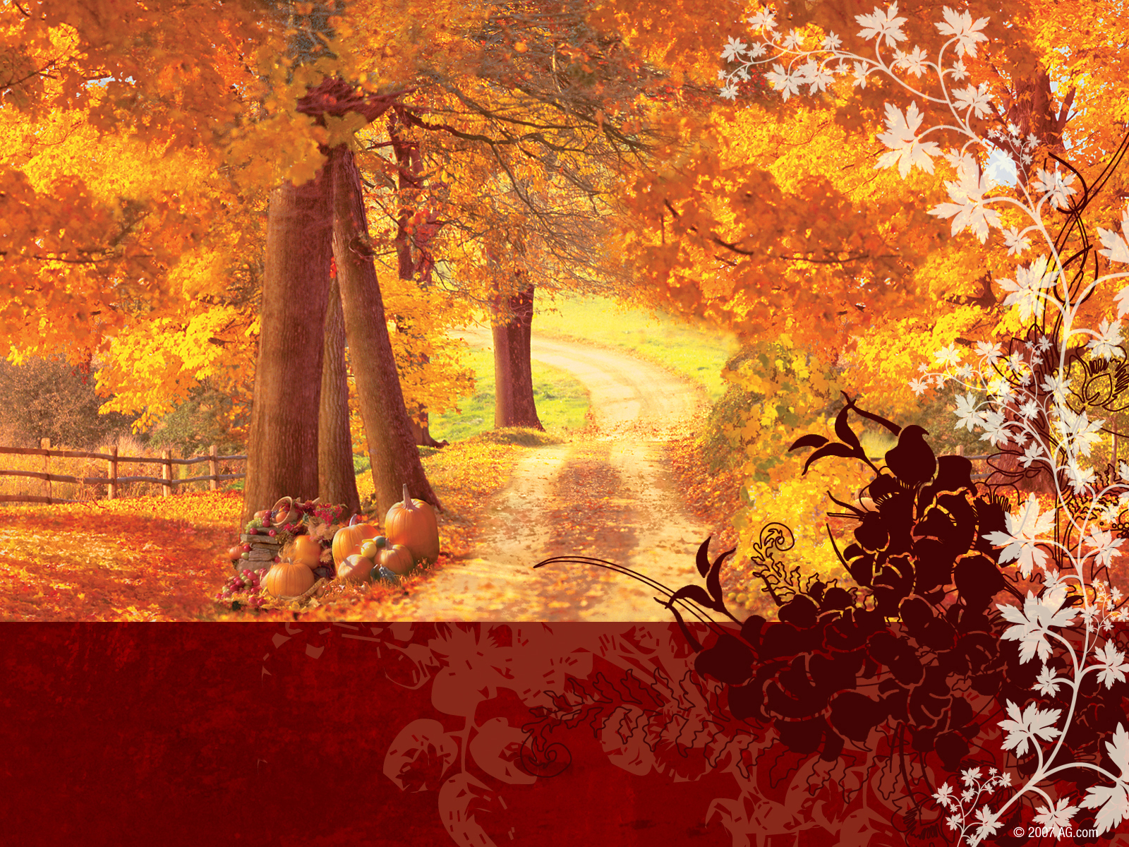 Autumn Idyllic Thanksgiving Wallpaper Avzio