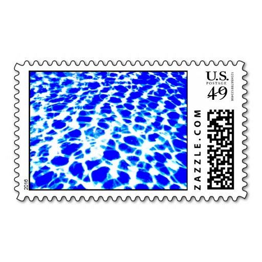 Water Wallpaper Blue White Postage Stamp