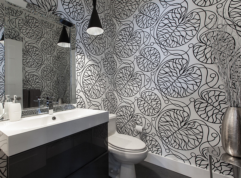 Bold Wallpaper From Marimekko Adds Stunning Appeal To The Black And