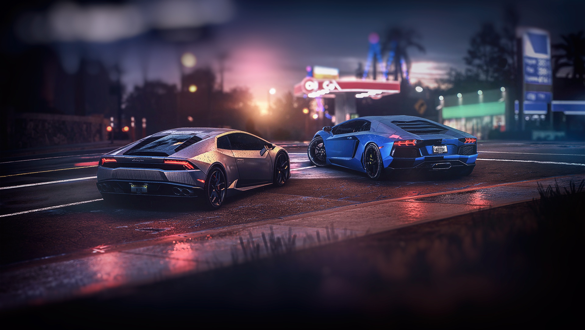 Lamborghini Aventador And Huracan Gta Online The Outrun Overdrive Dlc Wallpaper HD Games