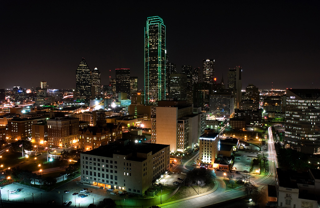 Dallas Skyline by Hexstatic on