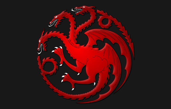 Game of thrones house targaryen red dragons dragon fire and blood