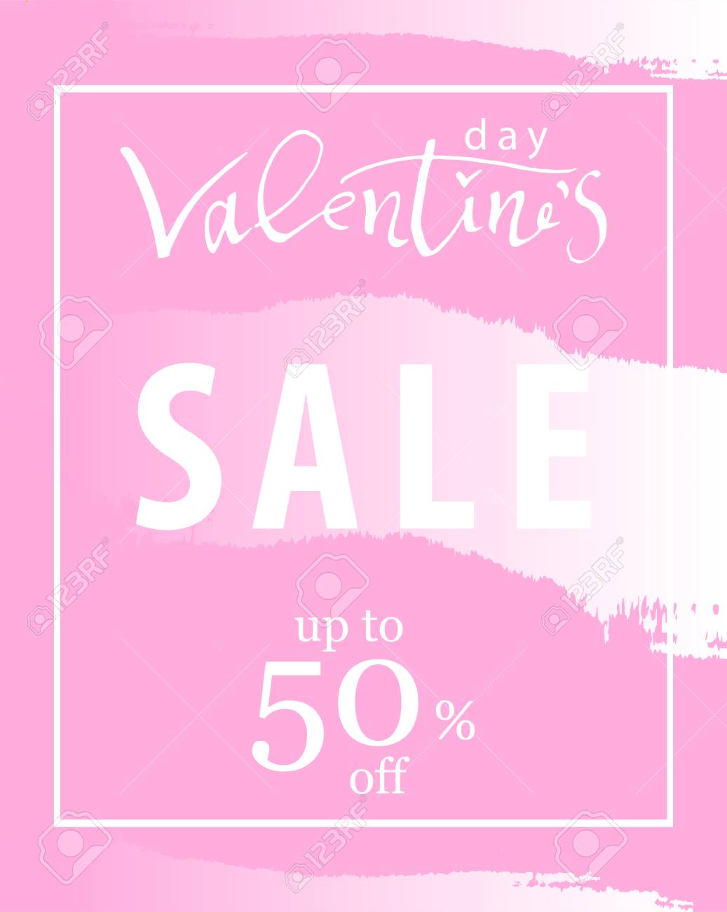 Valentine S Day Sale Banner Trendy Romantic Elegant Background
