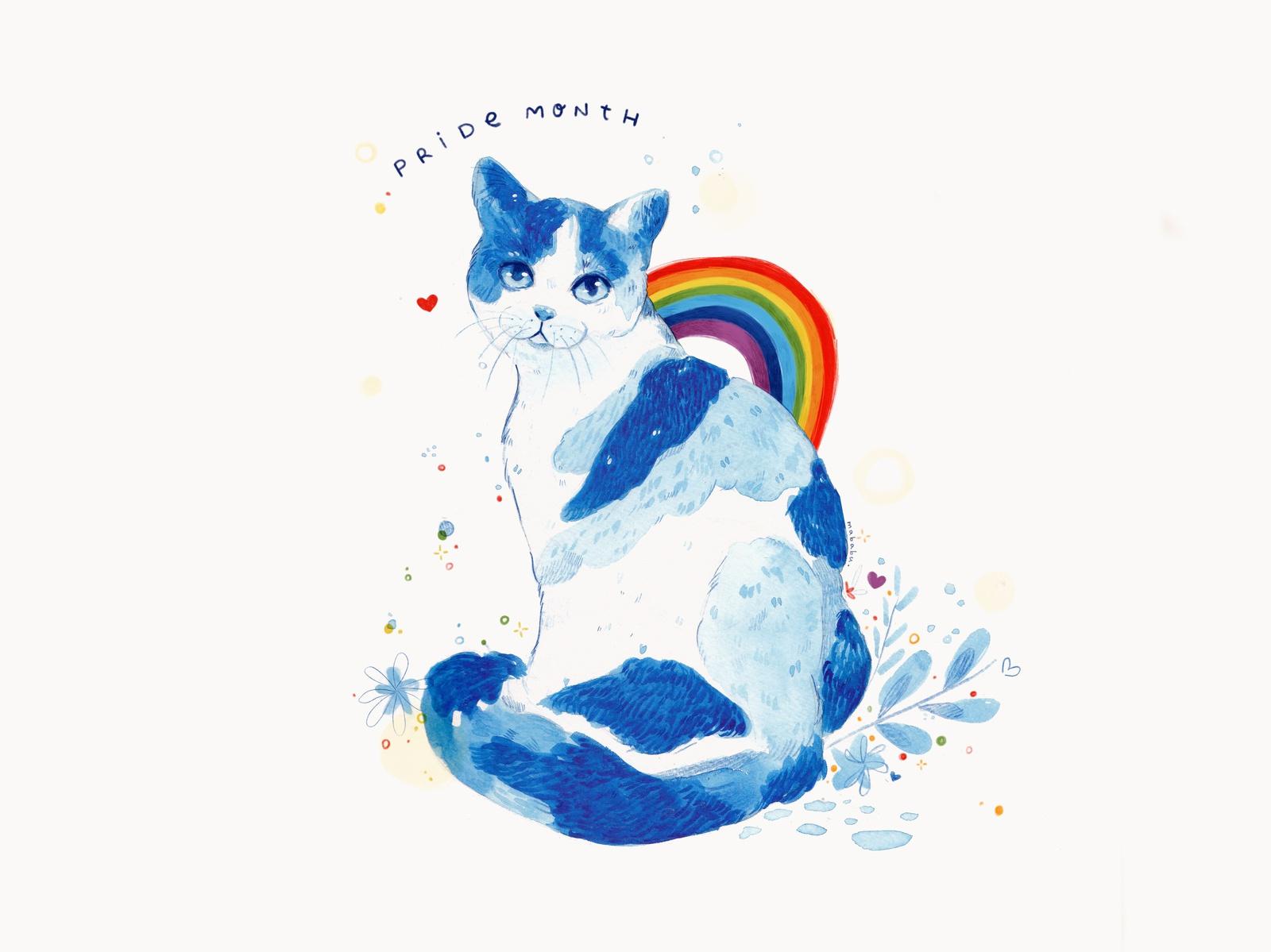 Pride Cat By Marina Barthelemy On Dribbble