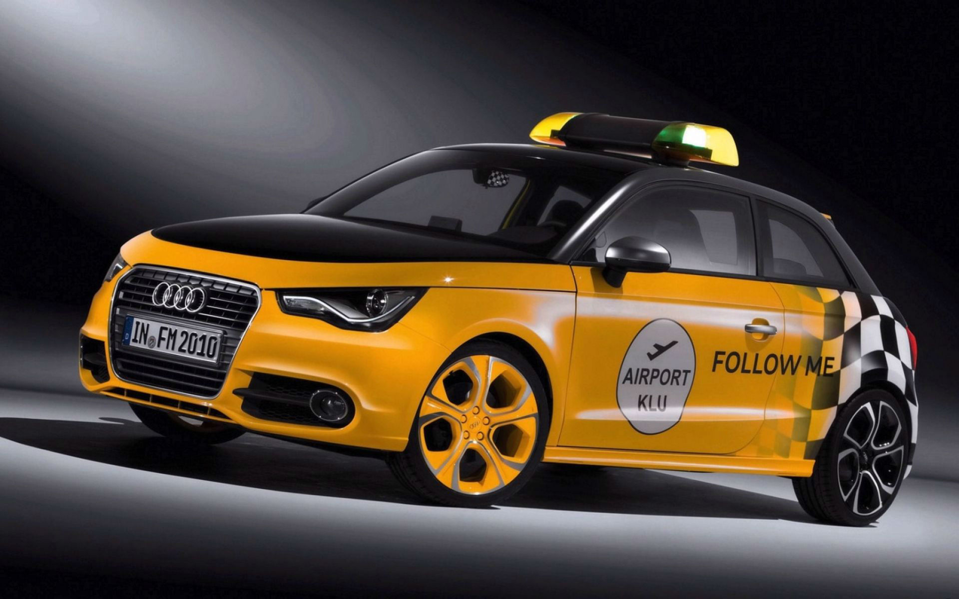 Yellow Audi Racing Car HD Wallpaper
