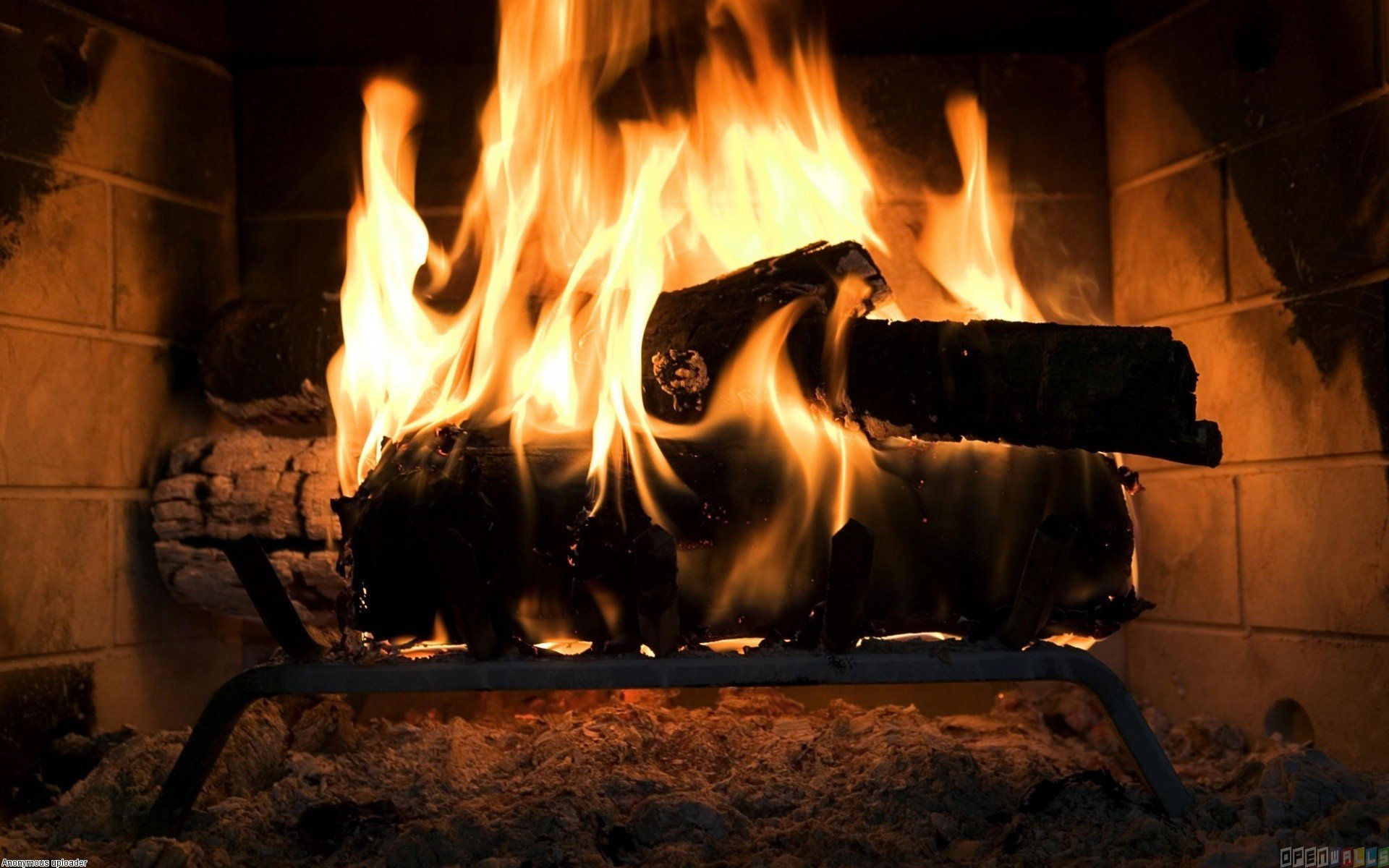 48+] Wallpaper Fireplace with Flames Live - WallpaperSafari