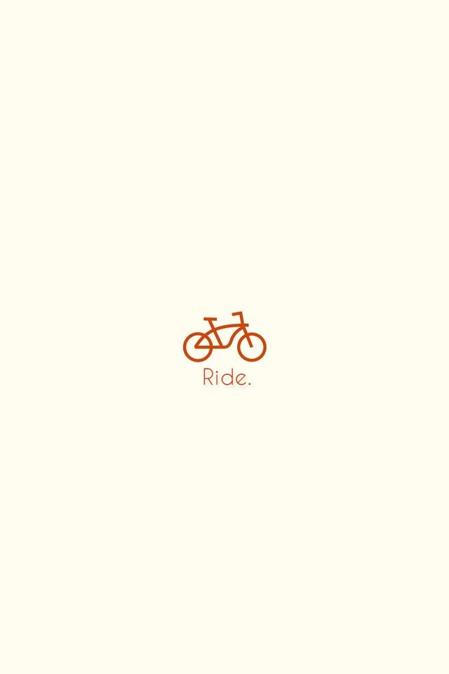 Simple Bike Flat Minimal iPhone Wallpaper HD Mobile
