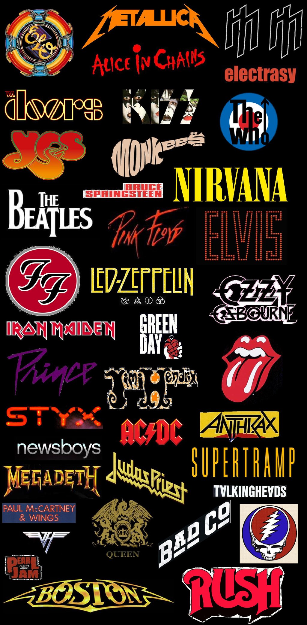 Classic Rock Band Wallpaper Classic rock revolution logos