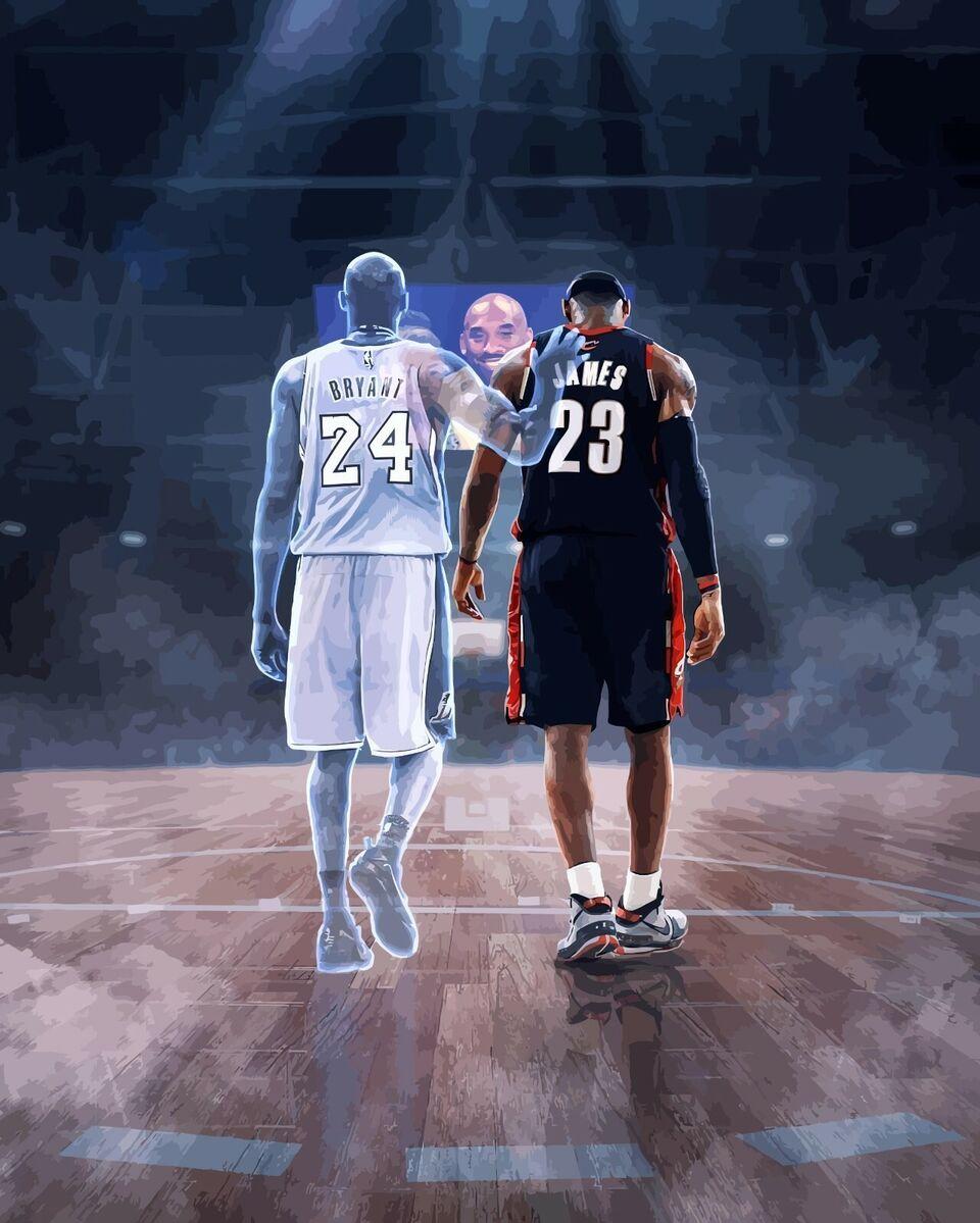 New Nba Basketball Lebron James Kobe Bryant Wall Art Print Poster