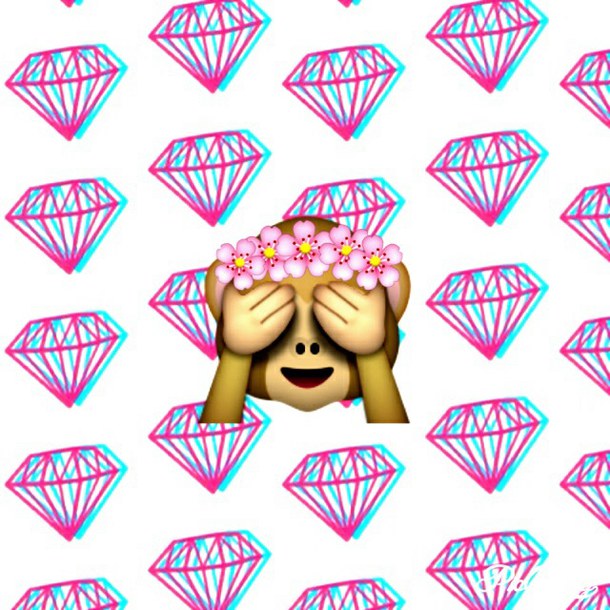 Crown Monkey Paws Pink Purple Shy Stuff Wallpaper Emojis