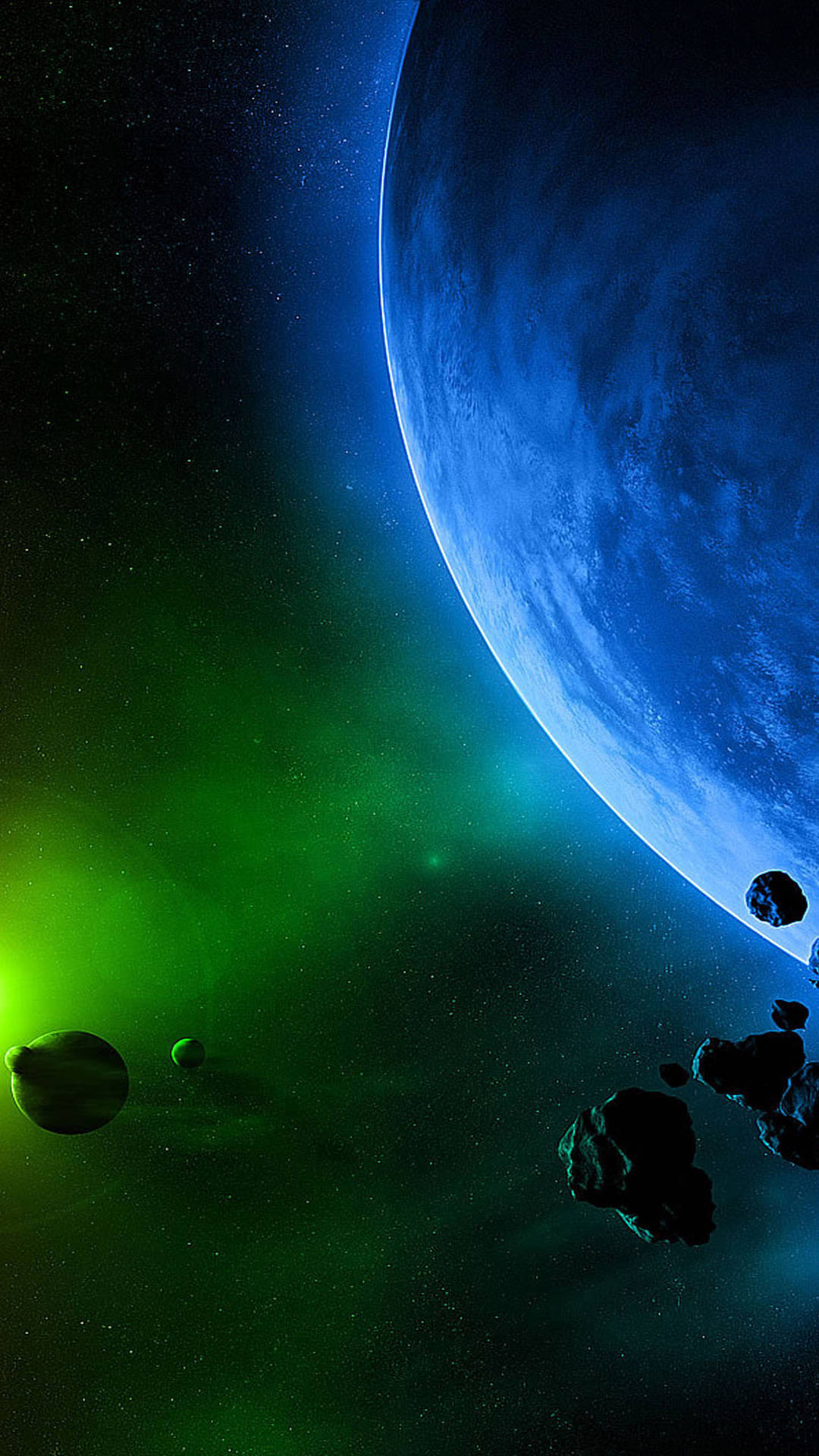 Out Space Scenery HD Samsung Galaxy S4 Wallpaper