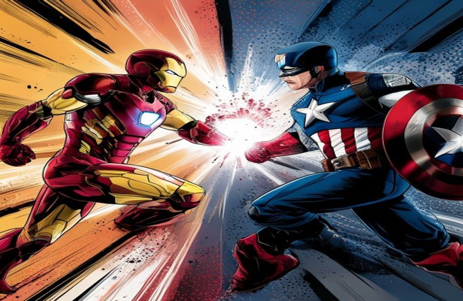 Iron Man Vs Captain America Wallpaper
