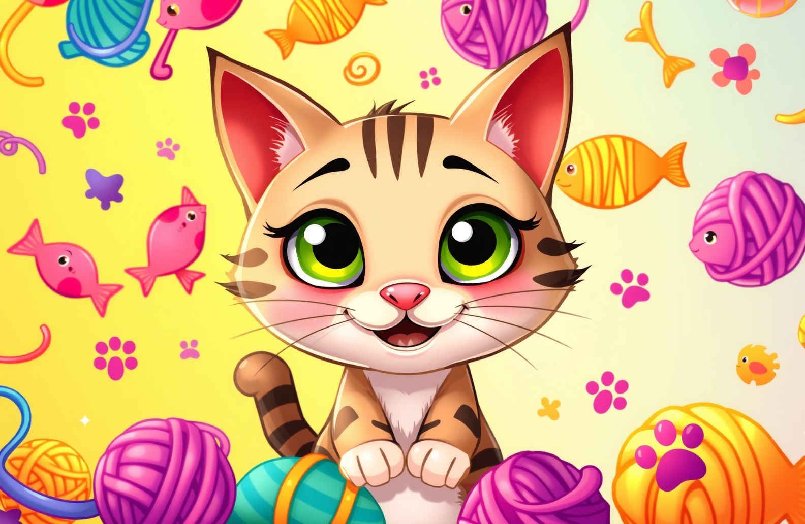 Cartoon Cat Wallpaper