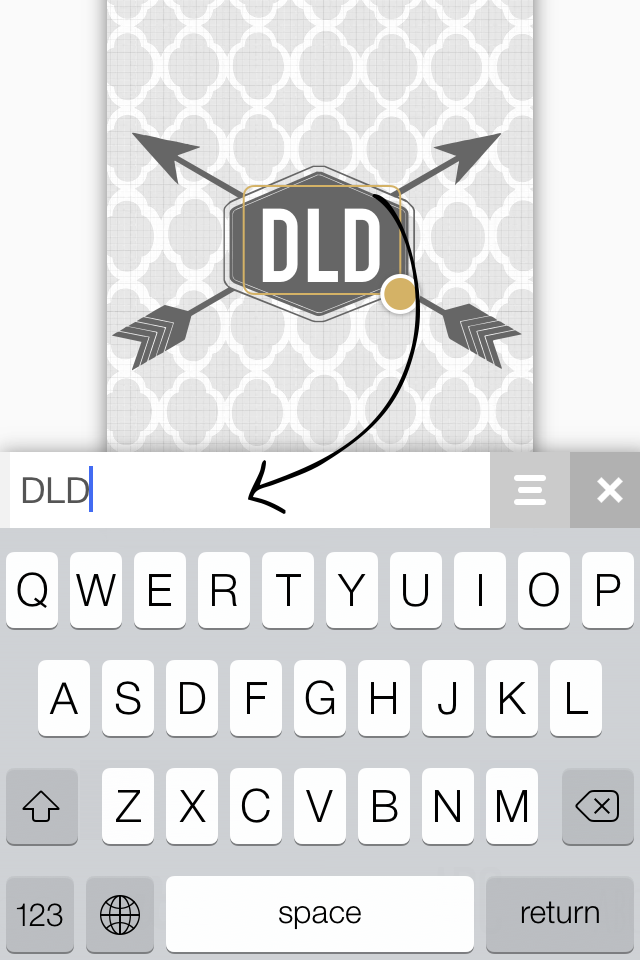 Shelp Rhonna Designs App Tutorial Make A Monogram iPhone Wallpaper