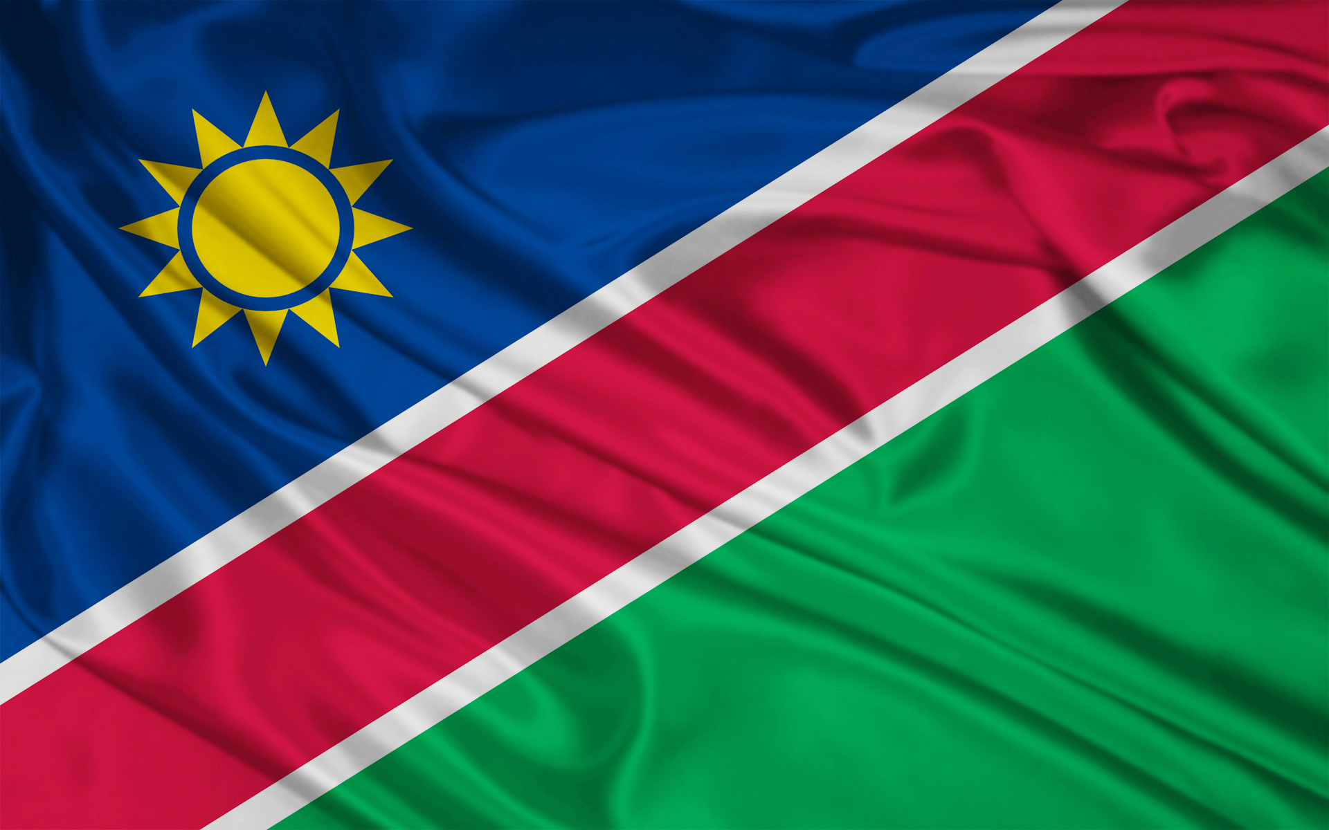 Picture Of Namibian Flag Flag Of Namibia BZLU