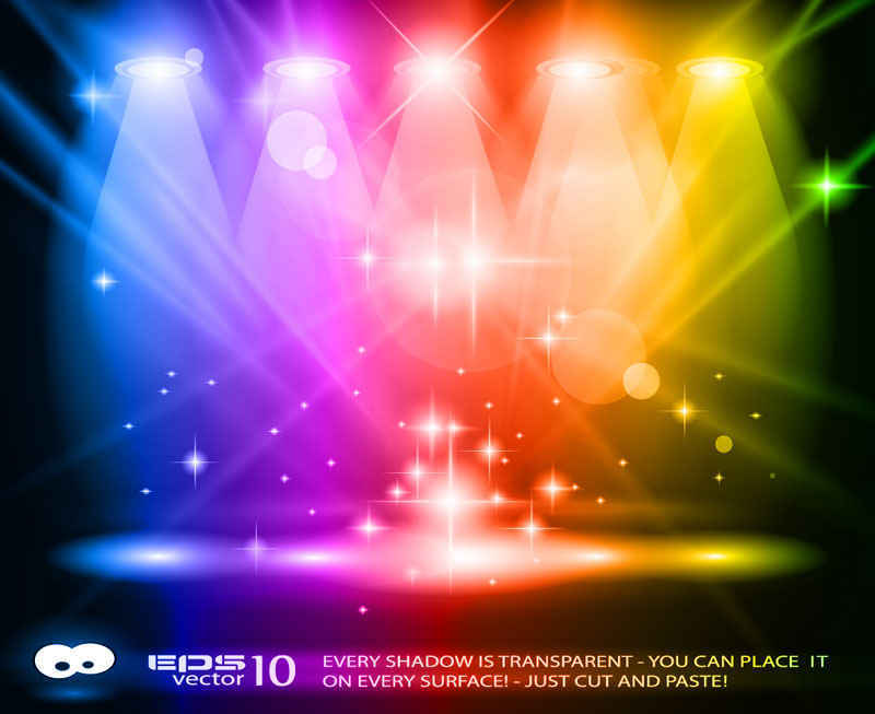 Stage Lighting V2 Background Vector Background