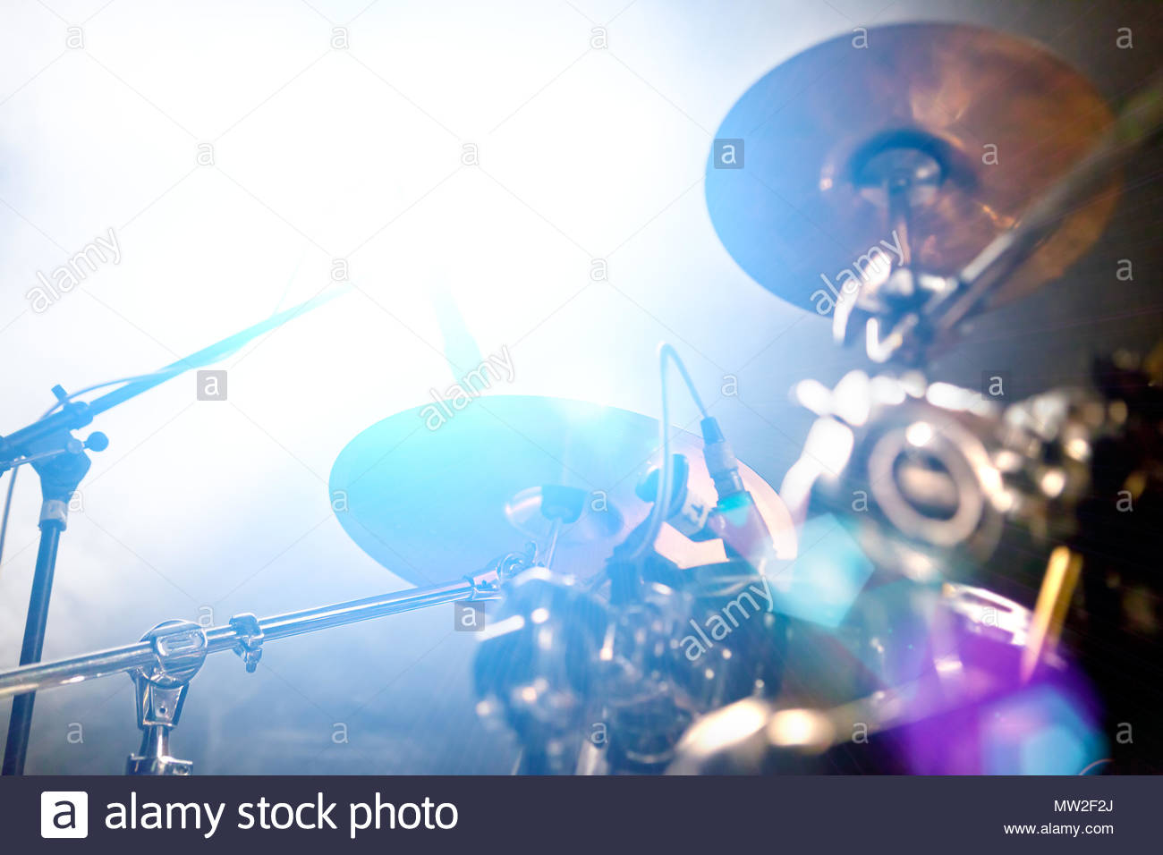 Live Music Background Concert And Band On Stage Drum Show