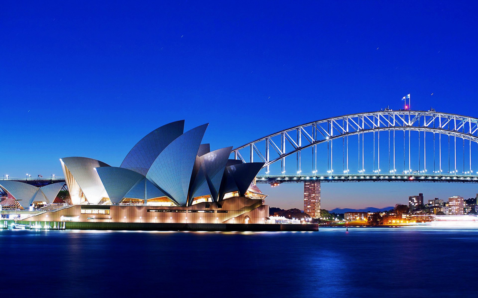 Sydney Opera House and Bridge Wallpaper   Travel HD Wallpapers
