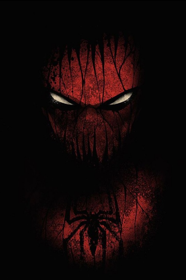 Spider Man Mask iPhone Wallpaper