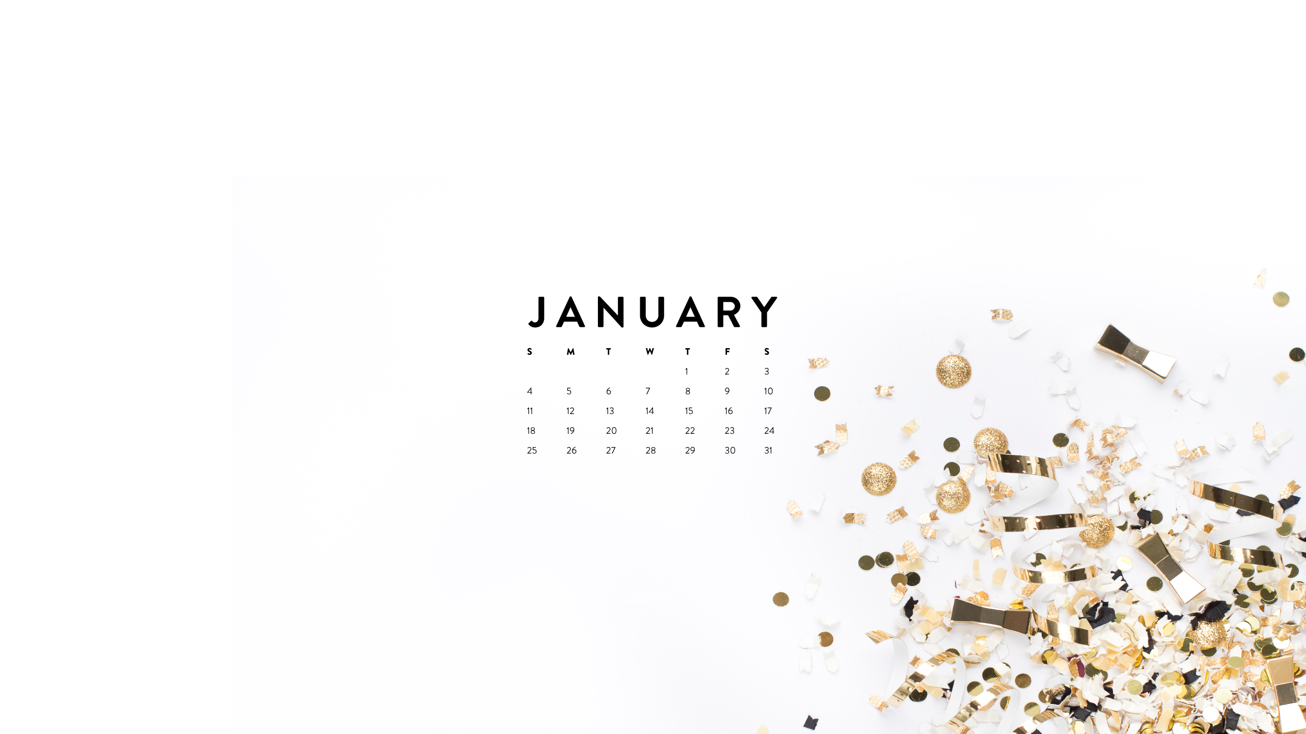 January Desktop Wallpaper