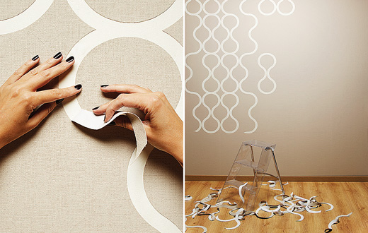 Been So Fun With This Perforated Tear Off Wallpaper From Znak