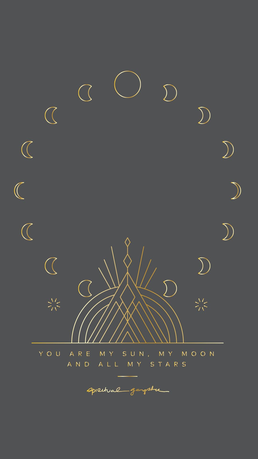 Aesthetic Sun And Moon Iphone Wallpaper