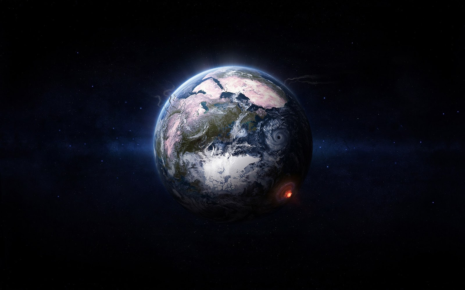 Wallpaper 0s HD Space 3d Graphics Nuclear Explosion
