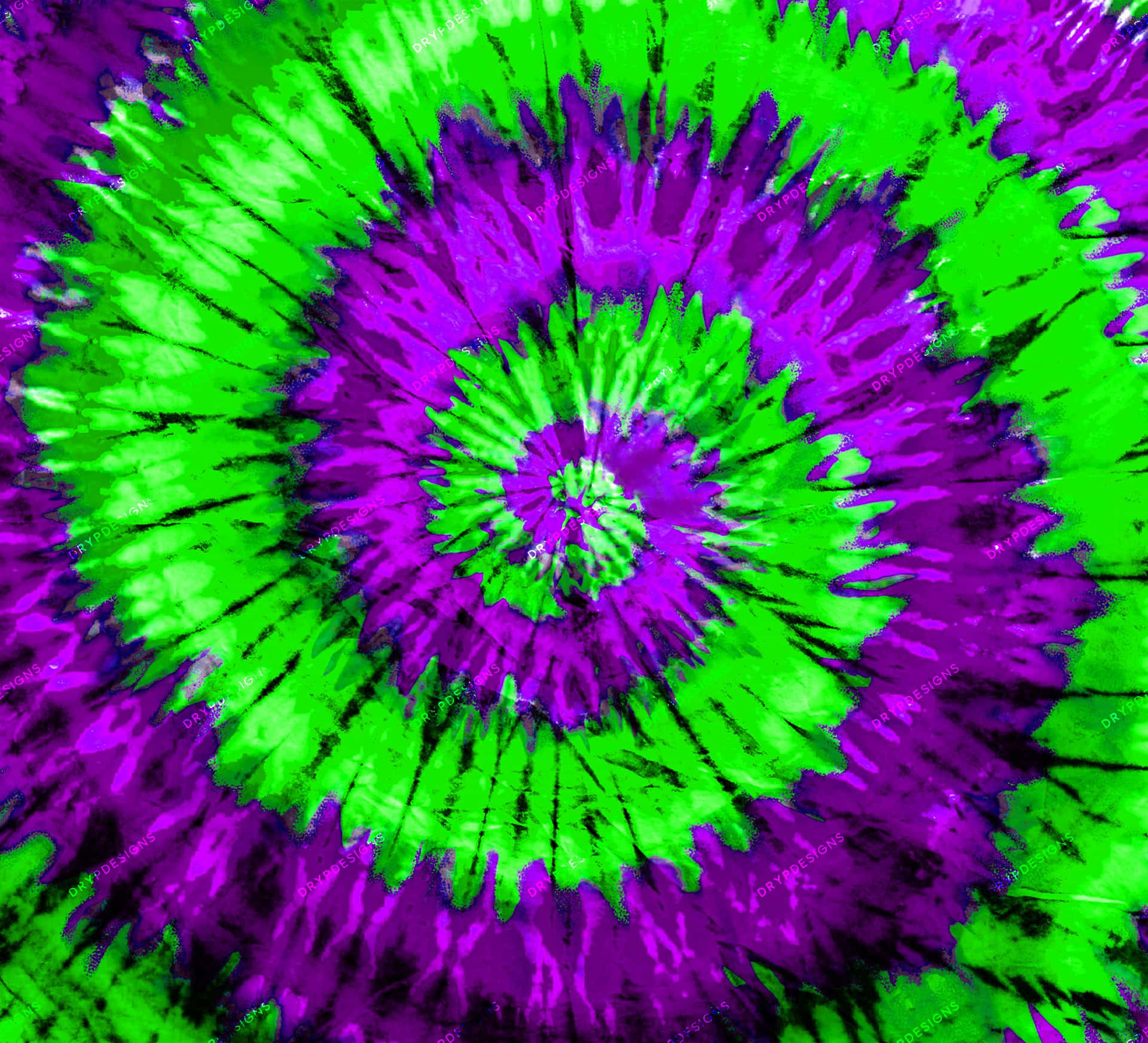 Vibrant Colors Of Neon Green And Purple Wallpaper