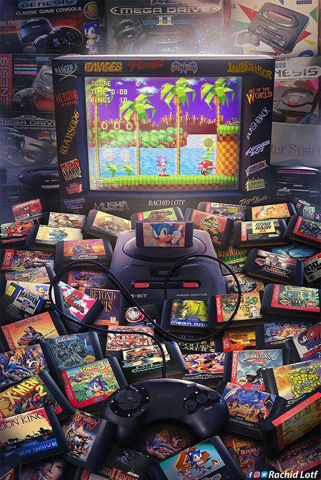 Wakka Amazing Nostalgic Video Game Artworks By