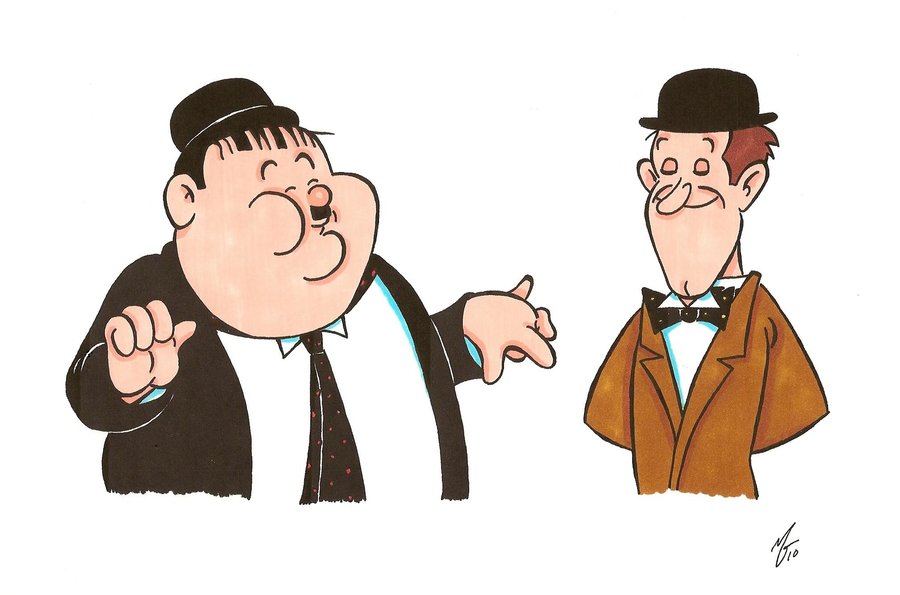 Laurel And Hardy By Zombiegoon