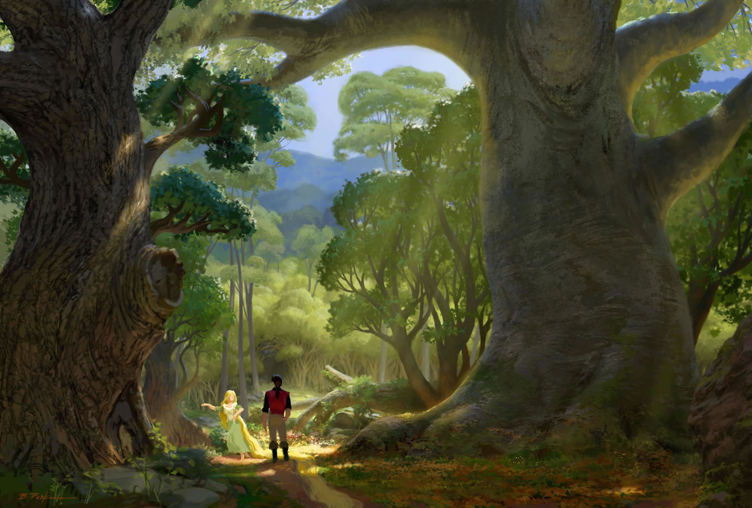 Concept Art From Disney Animated Movie Tangled Picture Wallpaper