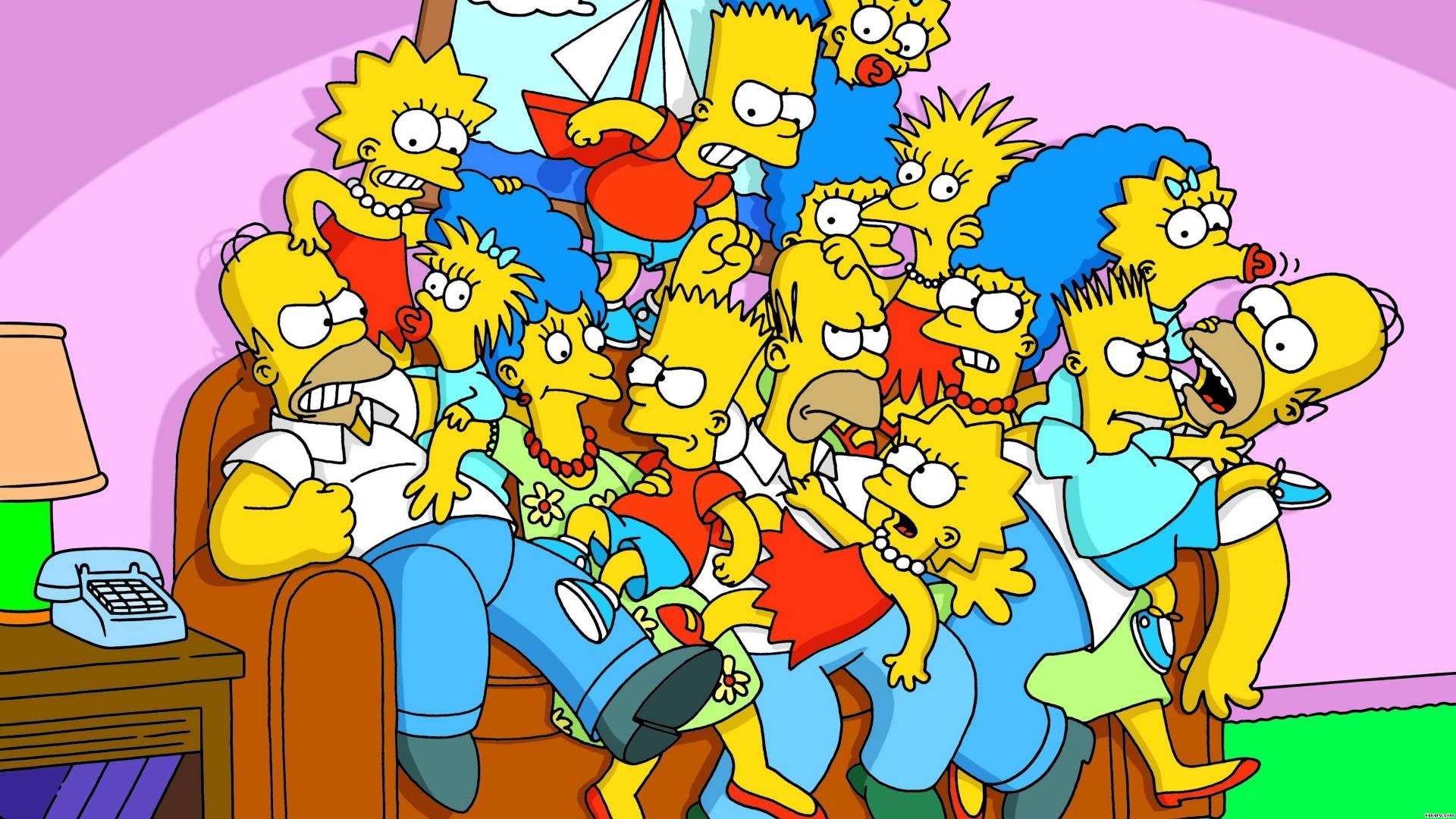 The Simpsons Abbey Road Wallpaper