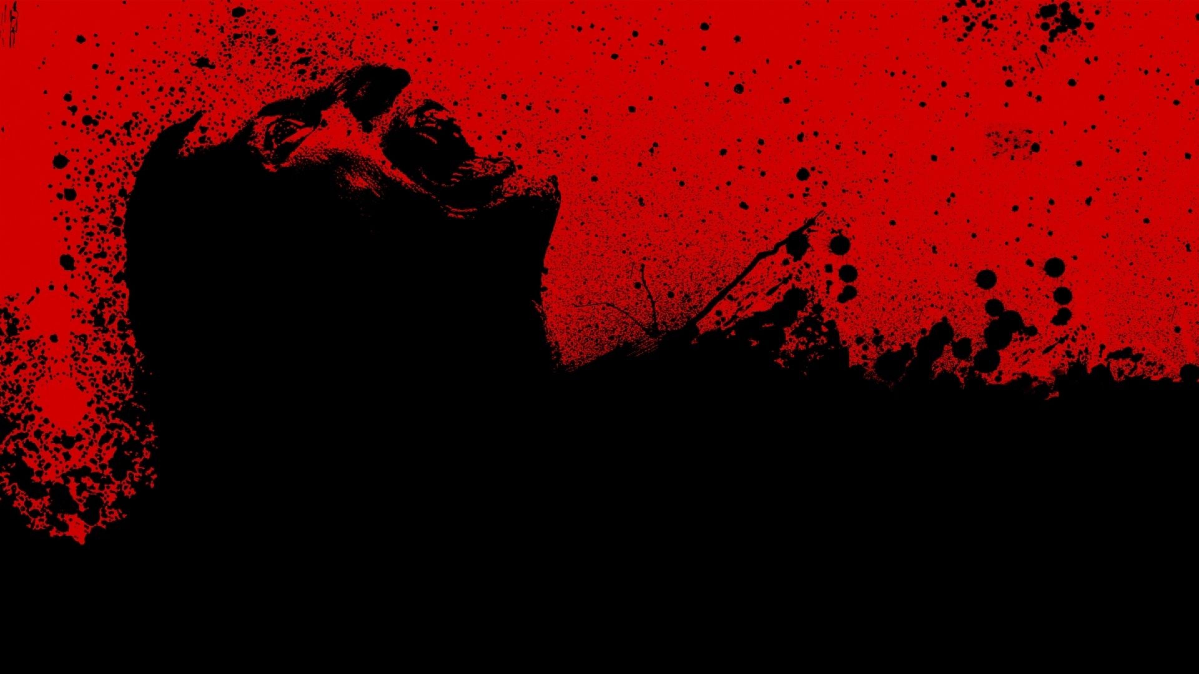 Days Of Night Red Black Blood Wallpaper