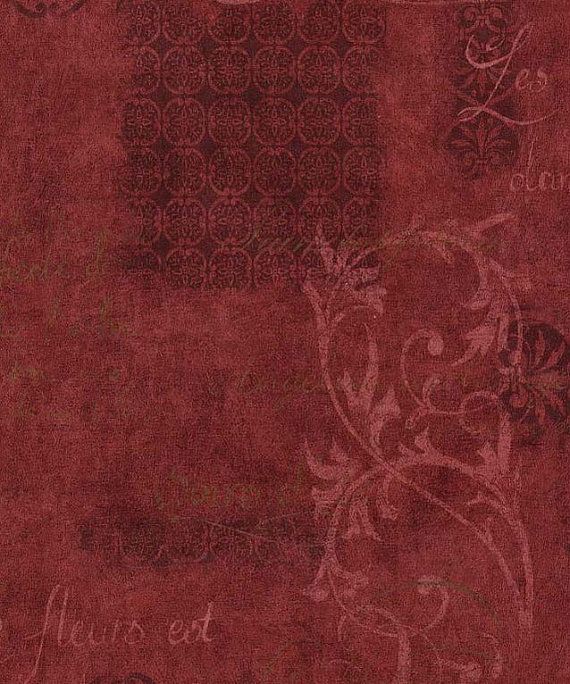 Burgundy Wine Distressed Wallpaper French By Wallpaperyourworld